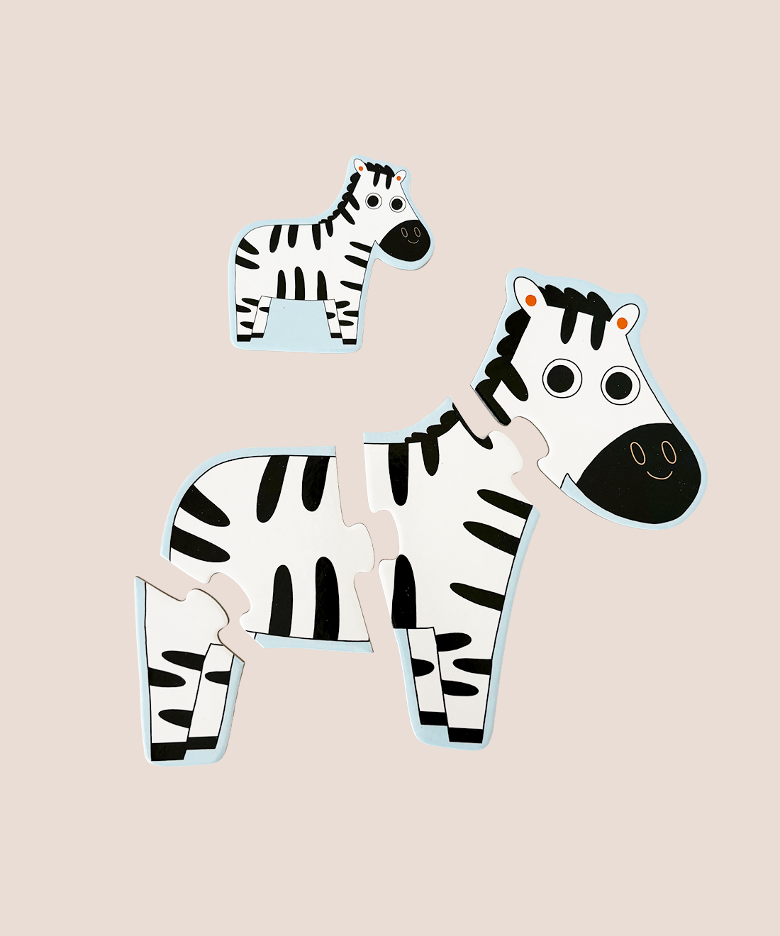 Progressive Animal Puzzles - 4 puzzle set