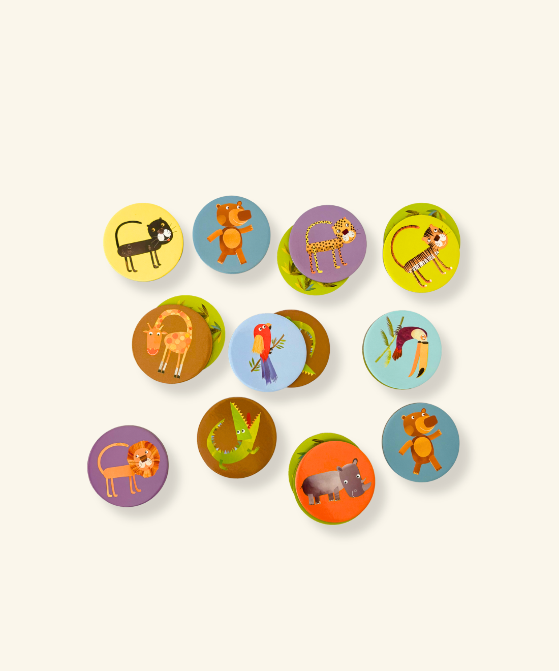 Animal Matching & Memory Tokens