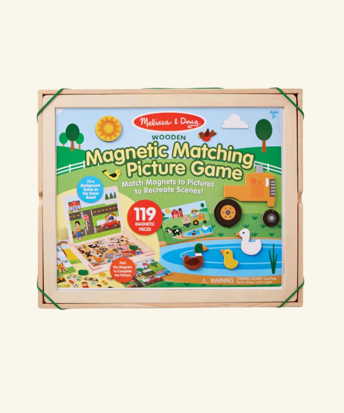 Melissa & Doug Wooden Magnetic Matching Box