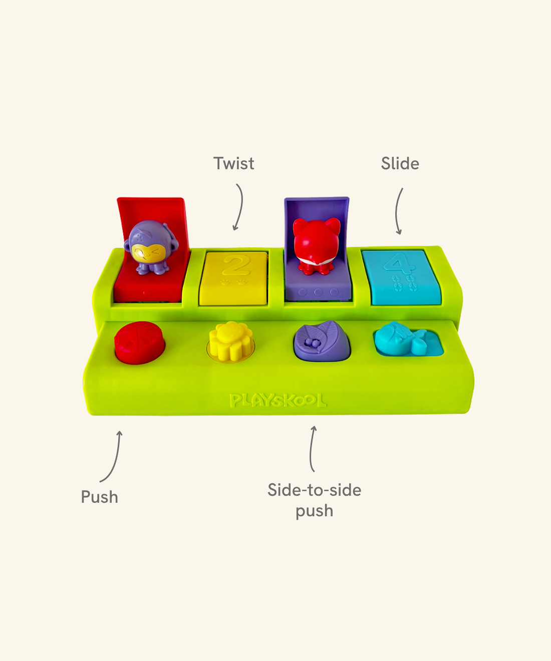Animal Pop Up Toy - Push, Twist, Slide