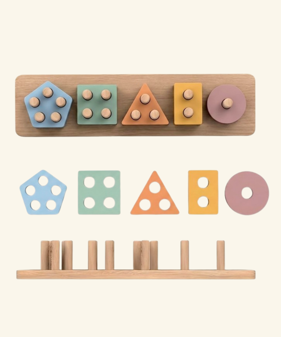 Montessori Shape Stacking & Sorting Puzzle
