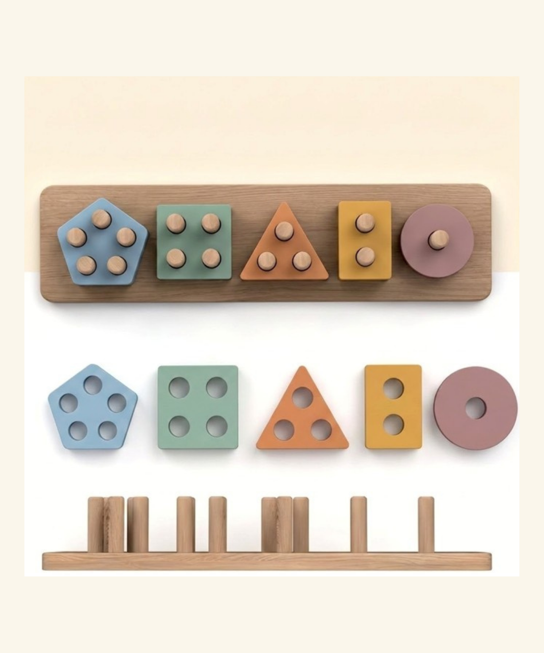 Montessori Shape Stacking & Sorting Puzzle