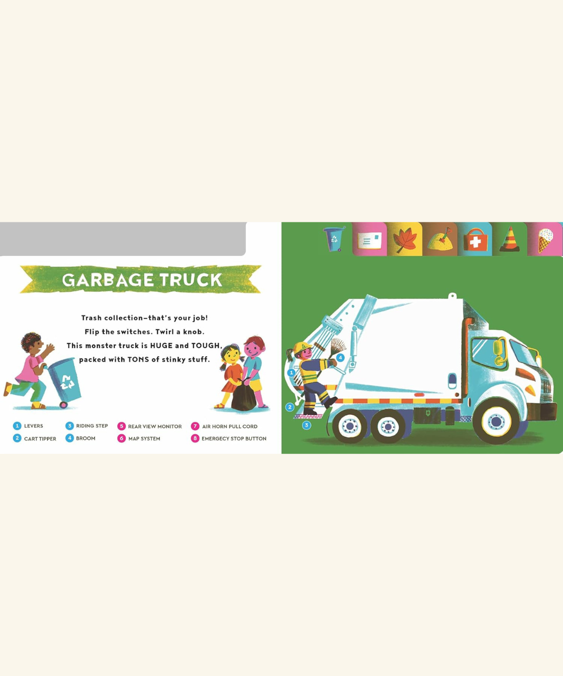 Touch A Truck (Lift The Flap Board Book)