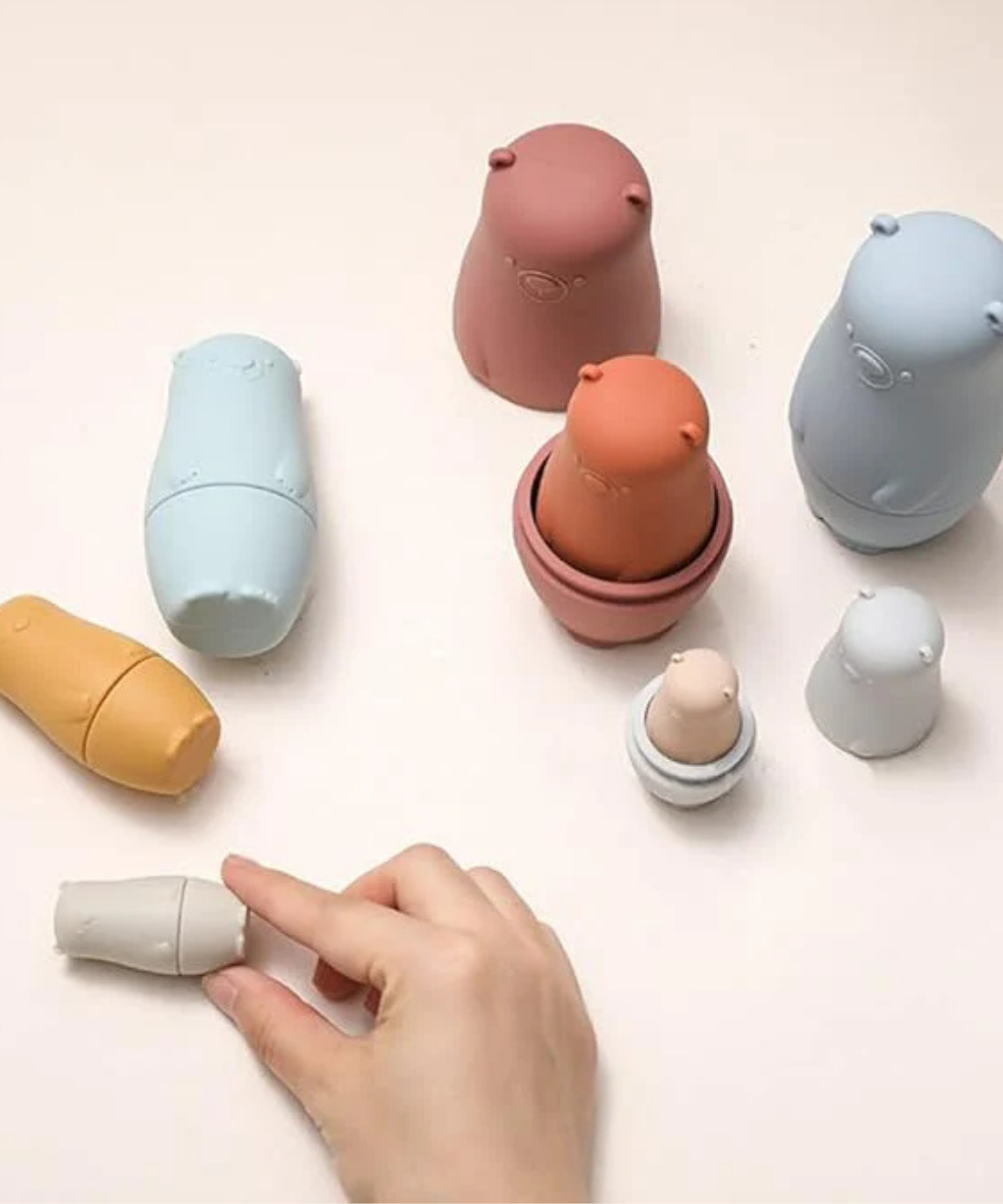 Silicone Matryoshka Nesting Bear Set