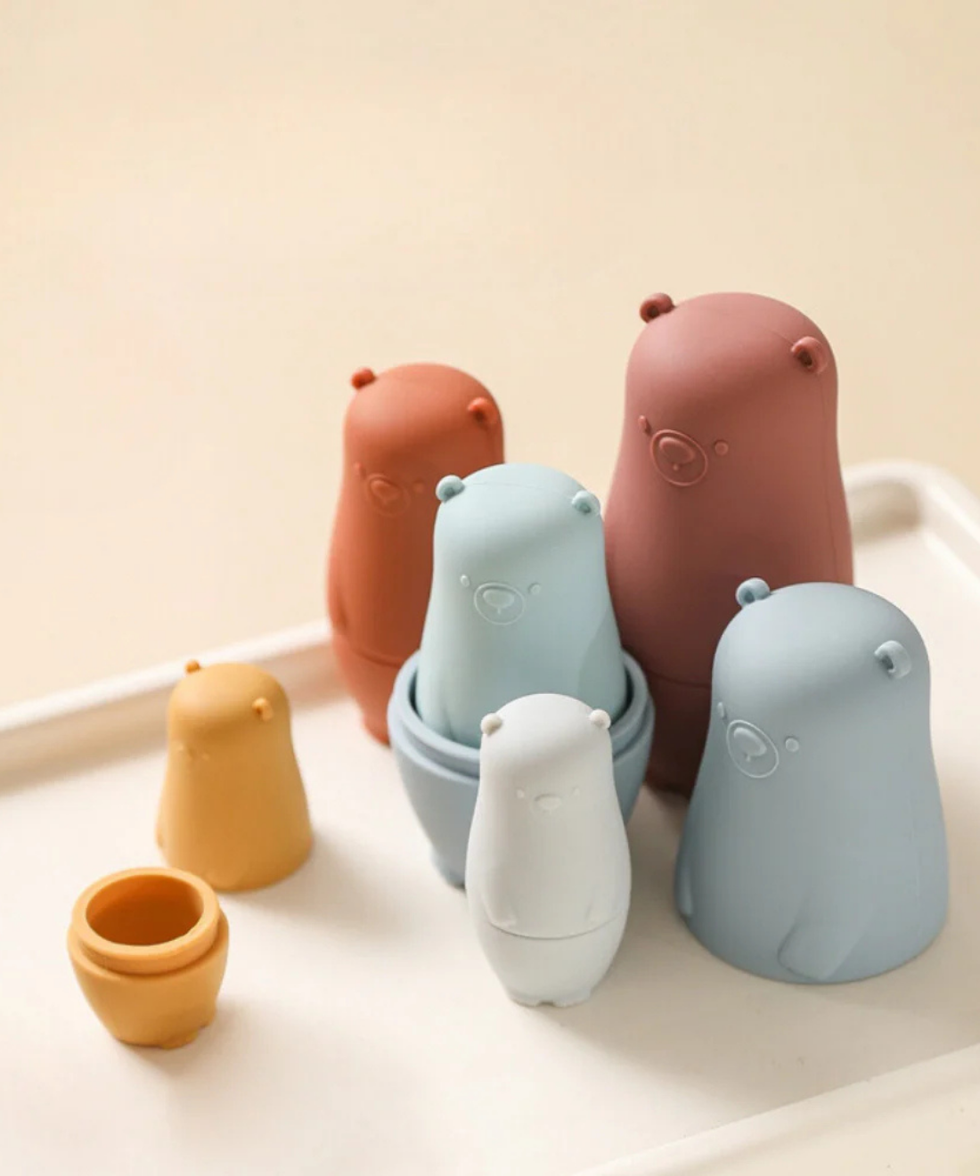 Silicone Matryoshka Nesting Bear Set