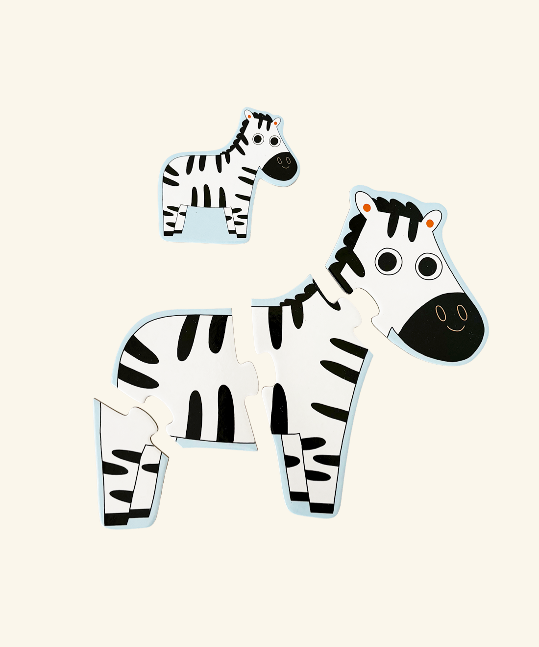 Progressive Animal Puzzles - 4 puzzle set