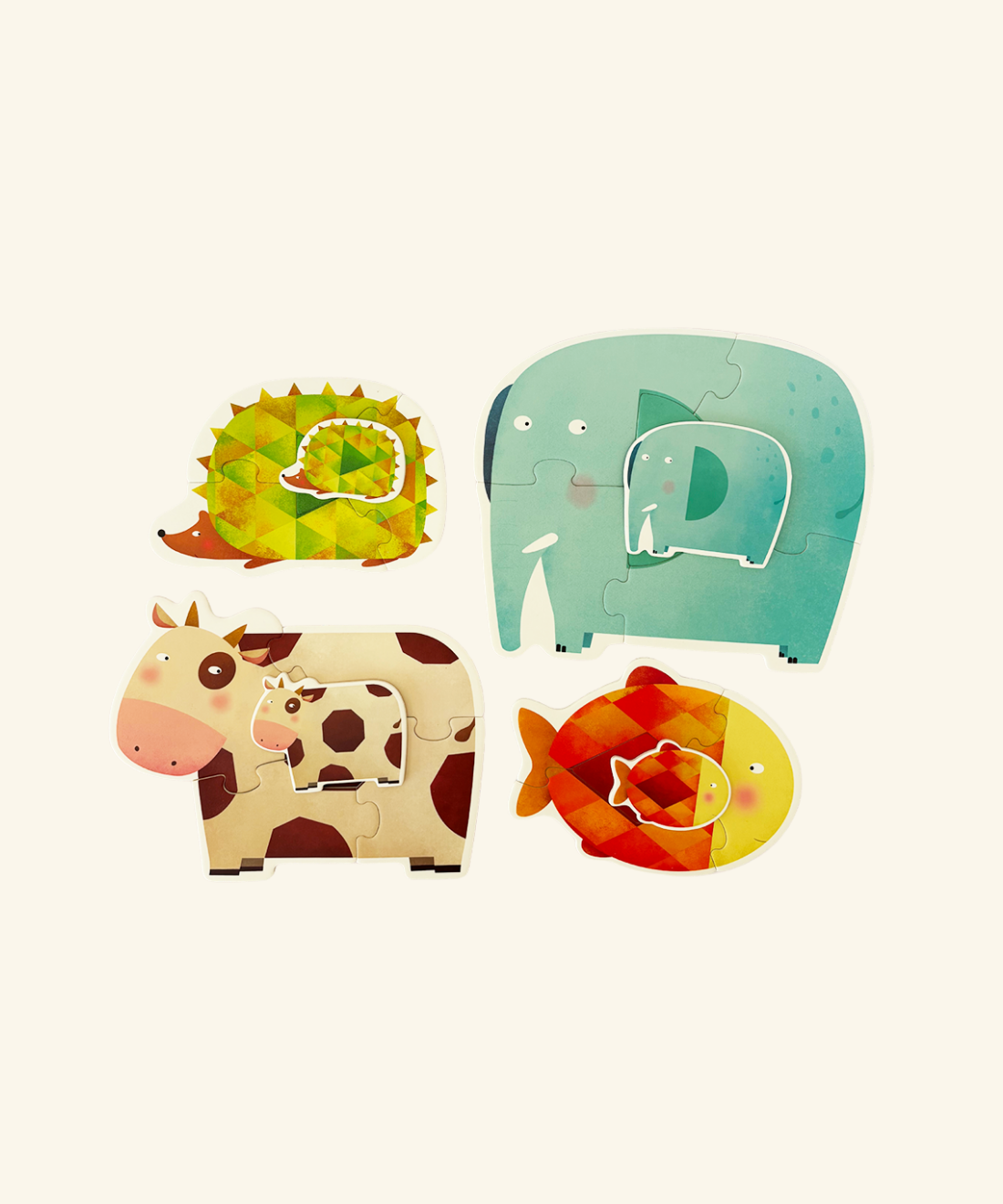 Advanced Animal Puzzles - 4 Puzzle Set