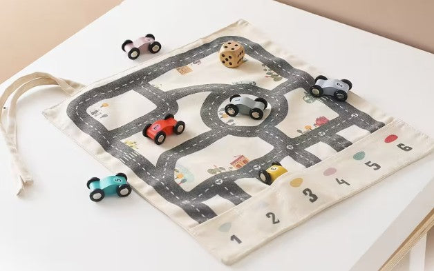 Canvas car & road set