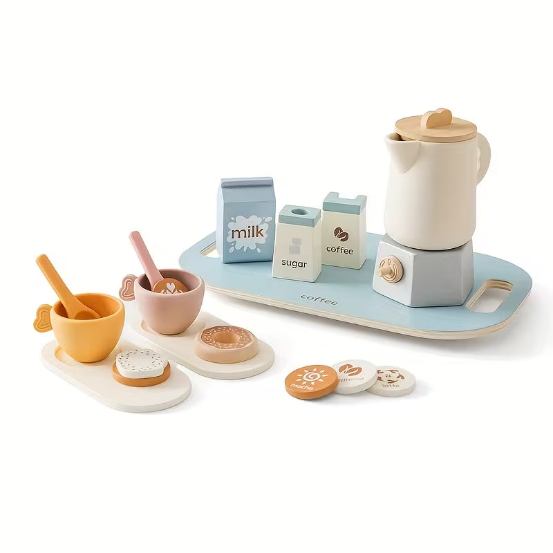 Silicone & Wood Tea Set