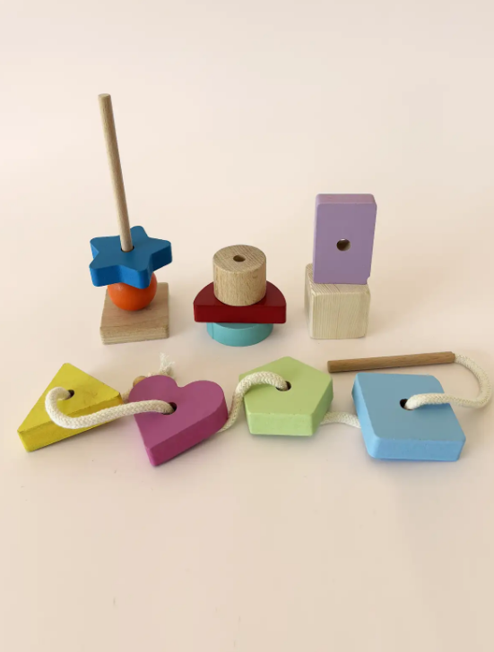 Shape Threading & Stacking Set (Beginner Lacing)