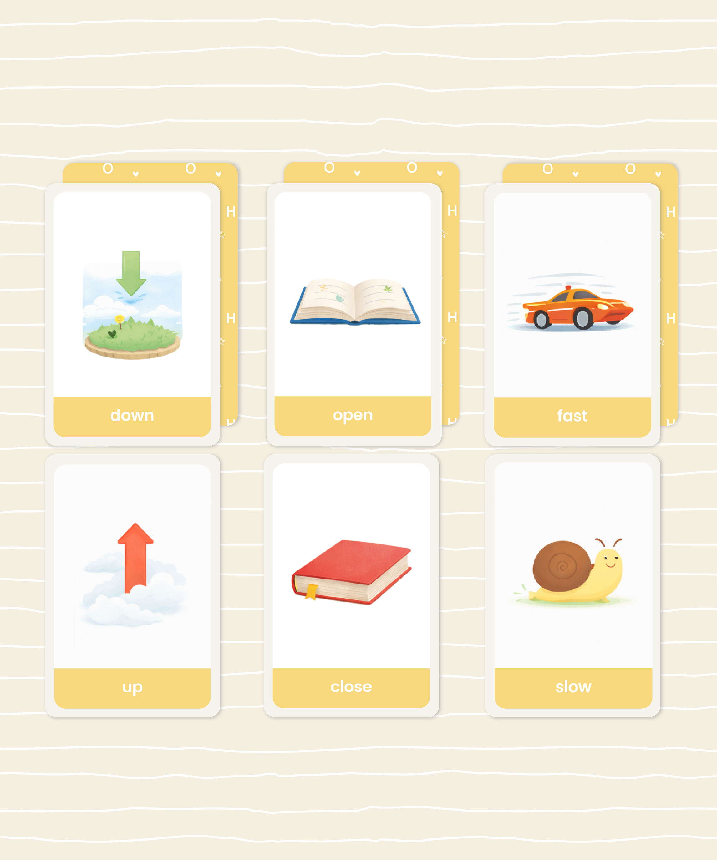 LOOSH Opposites Flashcard Activity