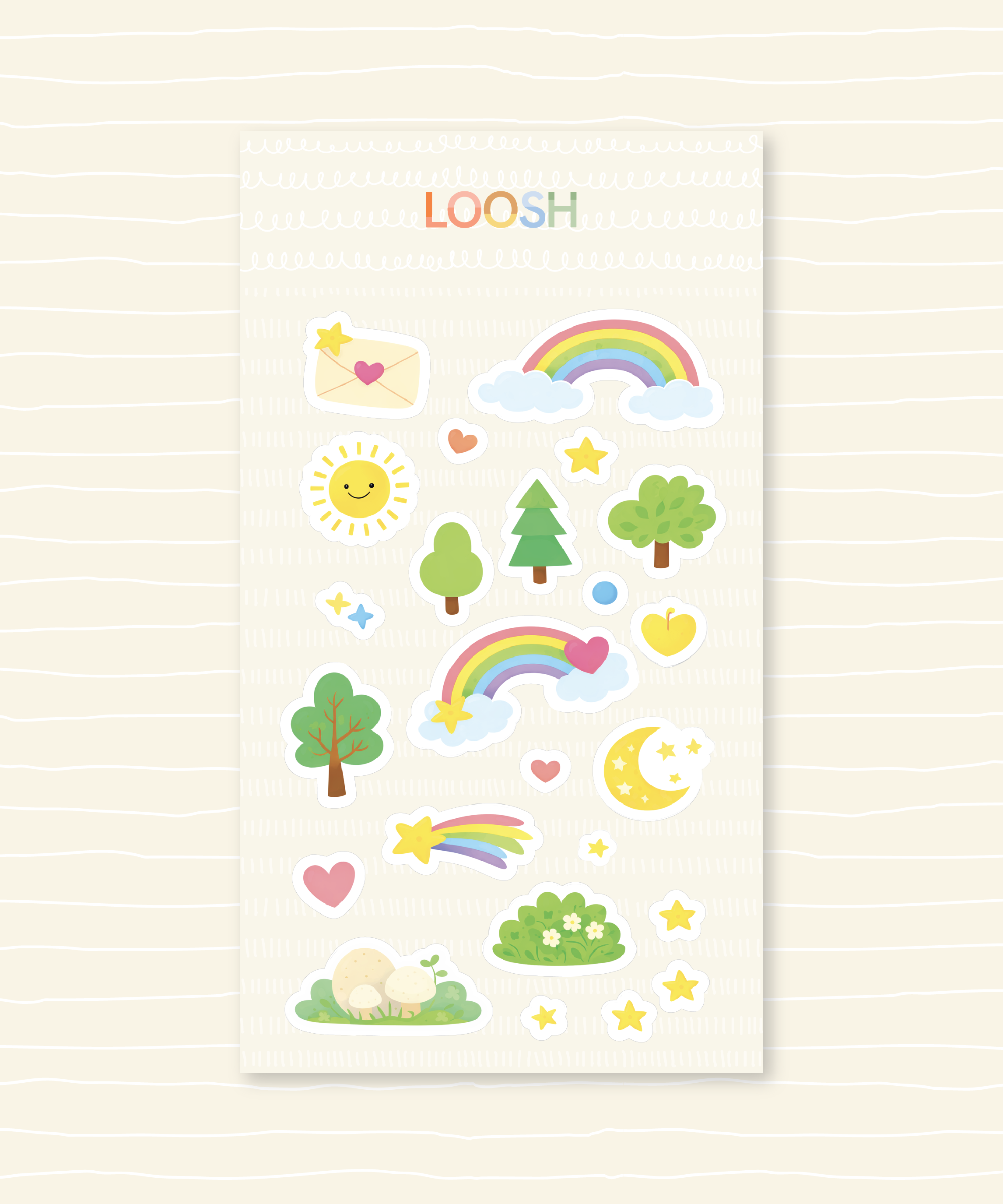 LOOSH Puffy Stickers - Single Sheet
