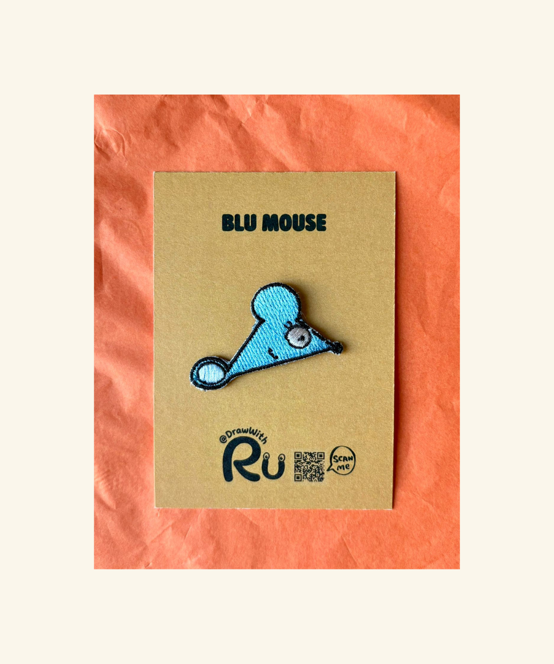 Ru β Embroidered Iron-On Patches