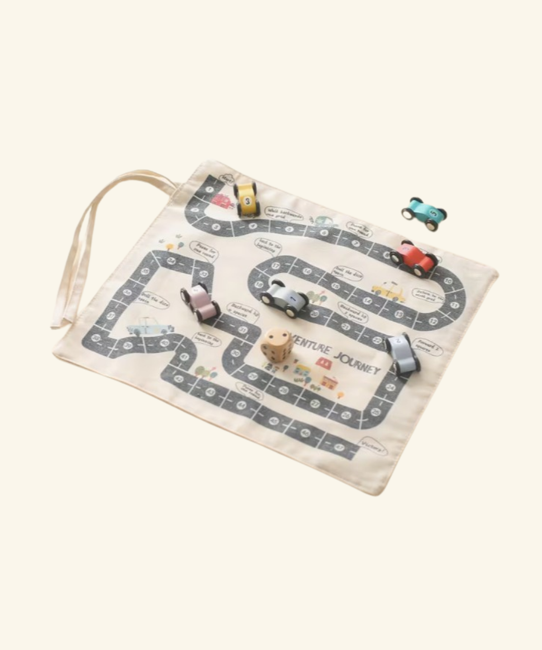 Canvas car & road set