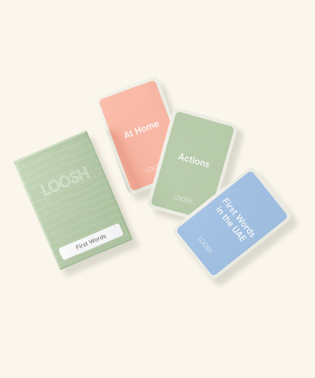 LOOSH First Words for UAE Littles Flashcard Set