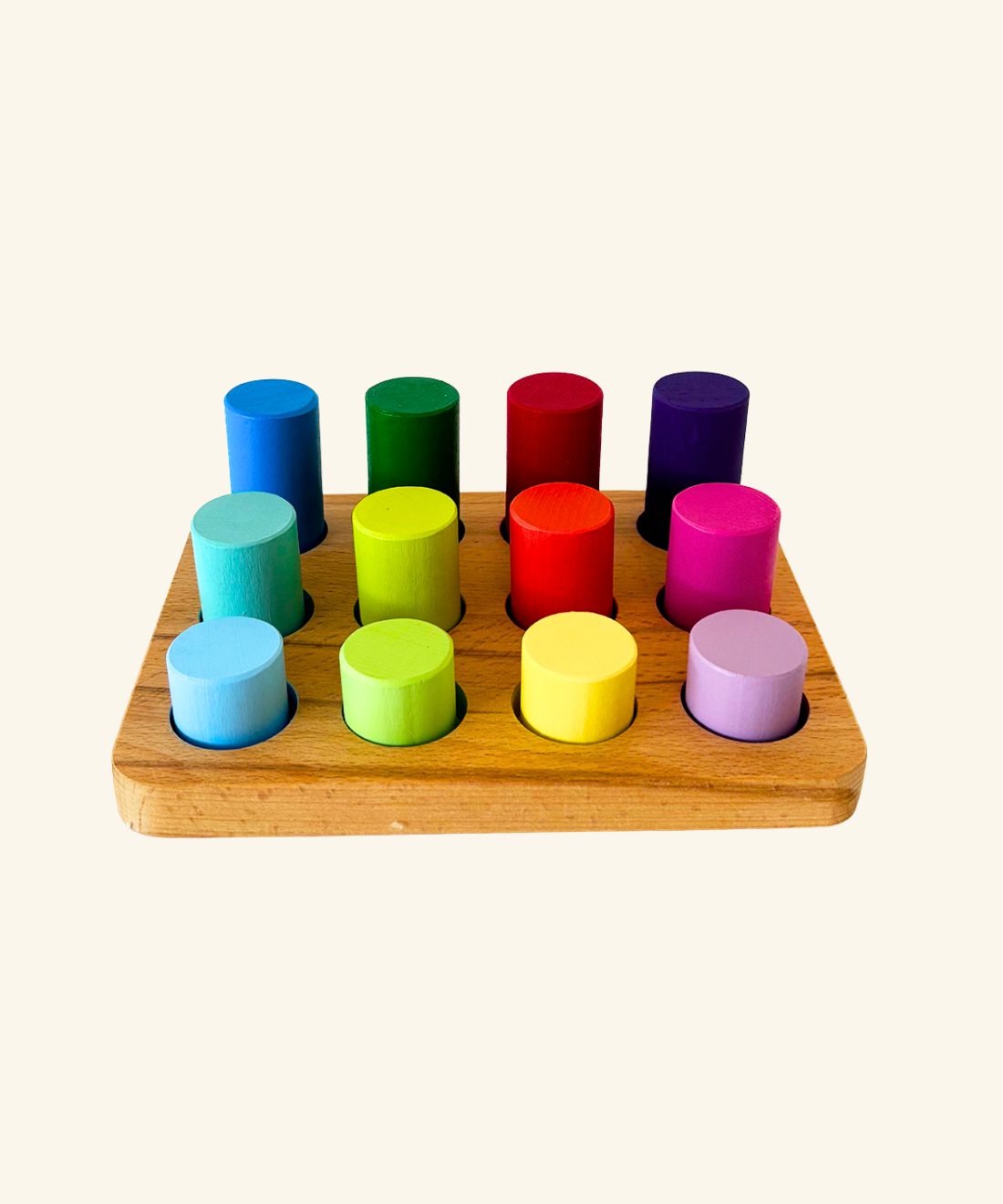 Wooden Color Match Cylinder Set