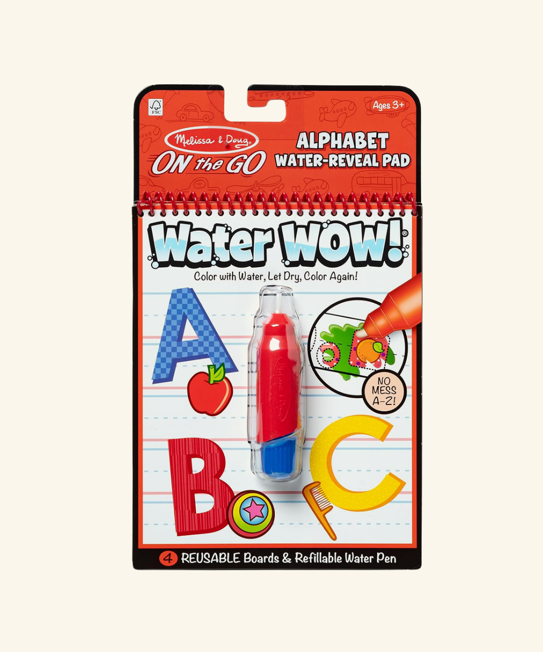 Melissa & Doug Water Wow Book - Alphabet
