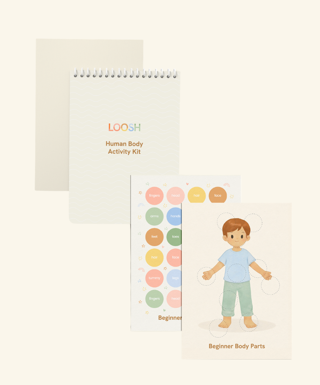 LOOSH Human Body & Feelings Sticker Book
