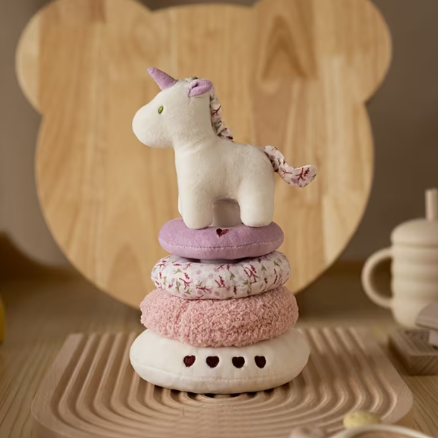 Plush stacking ring