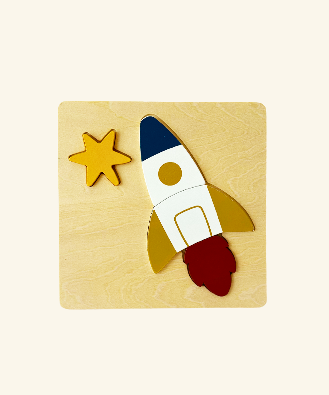 Wooden Space Puzzle - 4-Piece