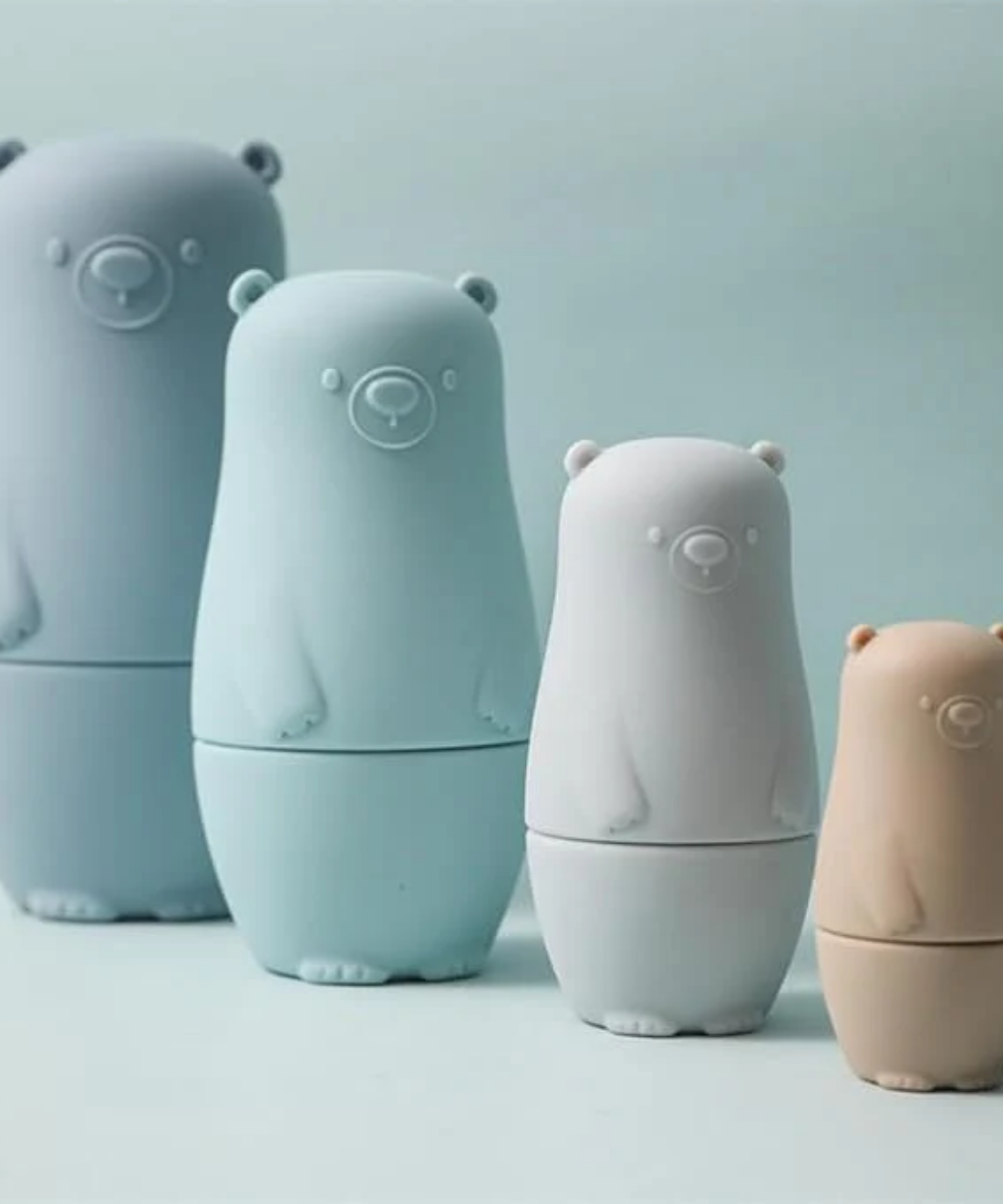 Silicone Matryoshka Nesting Bear Set