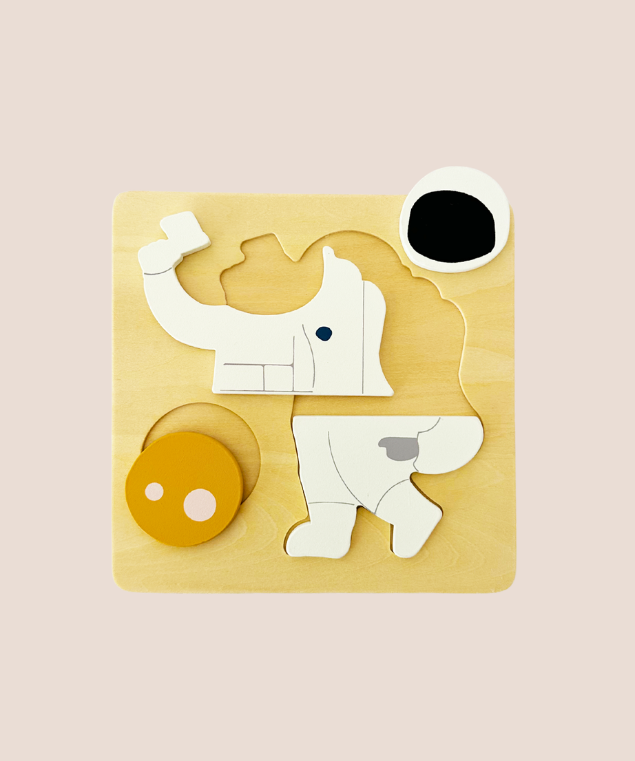 Wooden Space Puzzle - 4-Piece