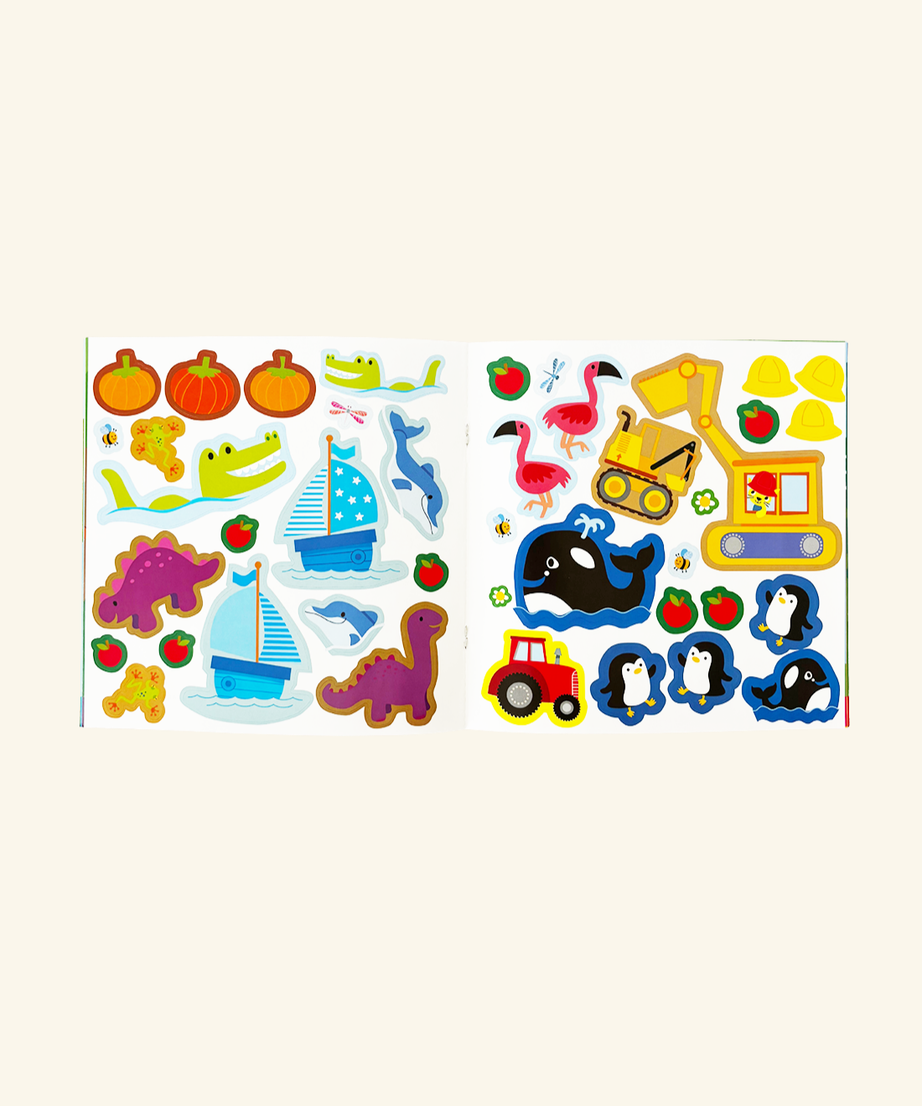 Toddler's First Sticker Book Set - Colors, ABCs, Animals, Farm