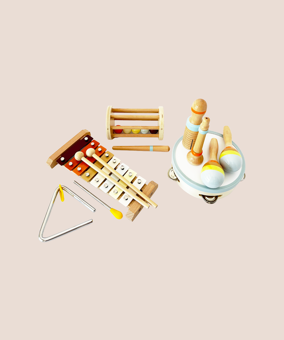 7-piece Wooden Music Set