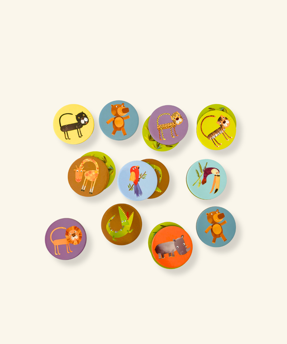 Animal Matching & Memory Tokens