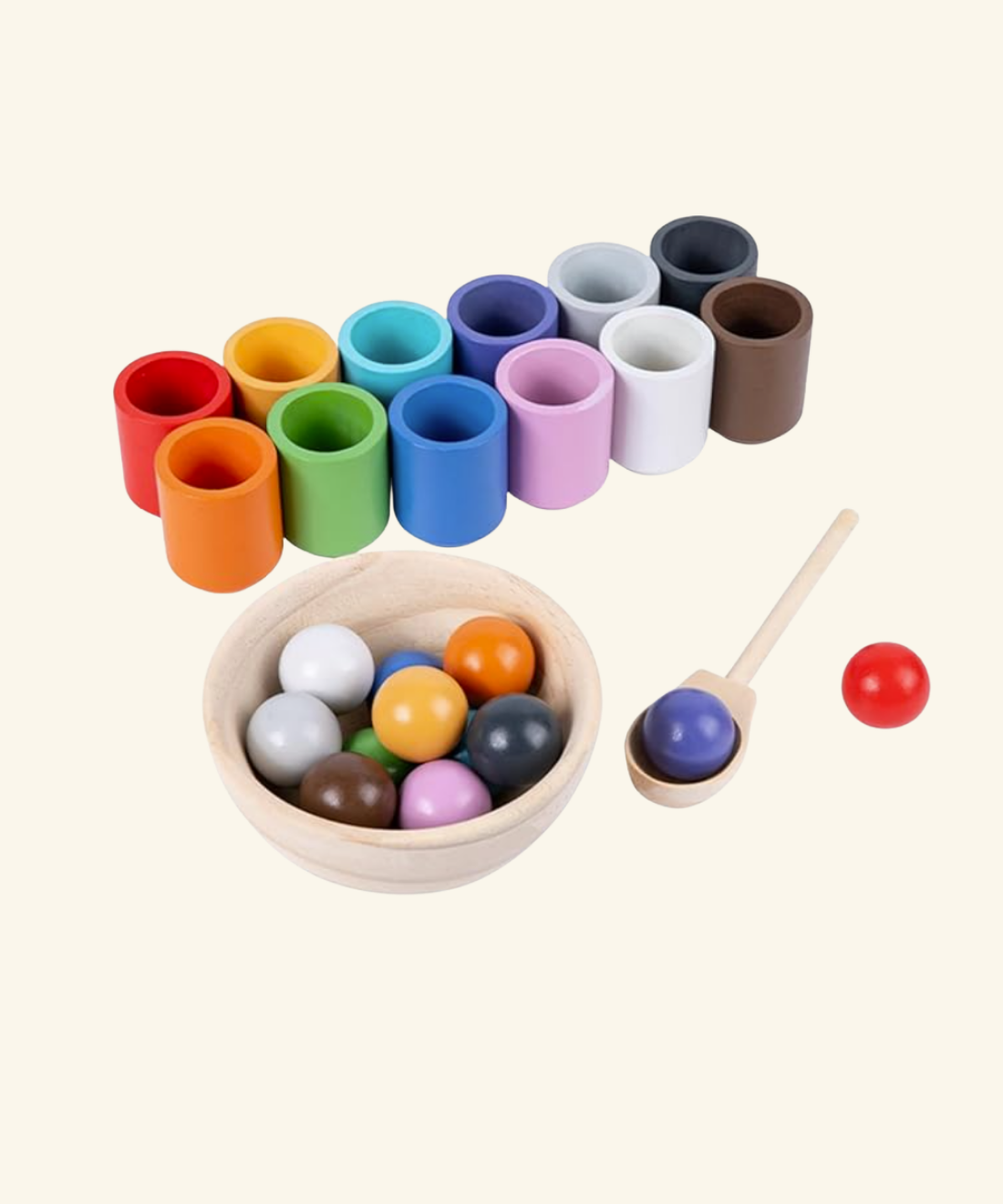 Montessori Ball and Bowl Sorting Set