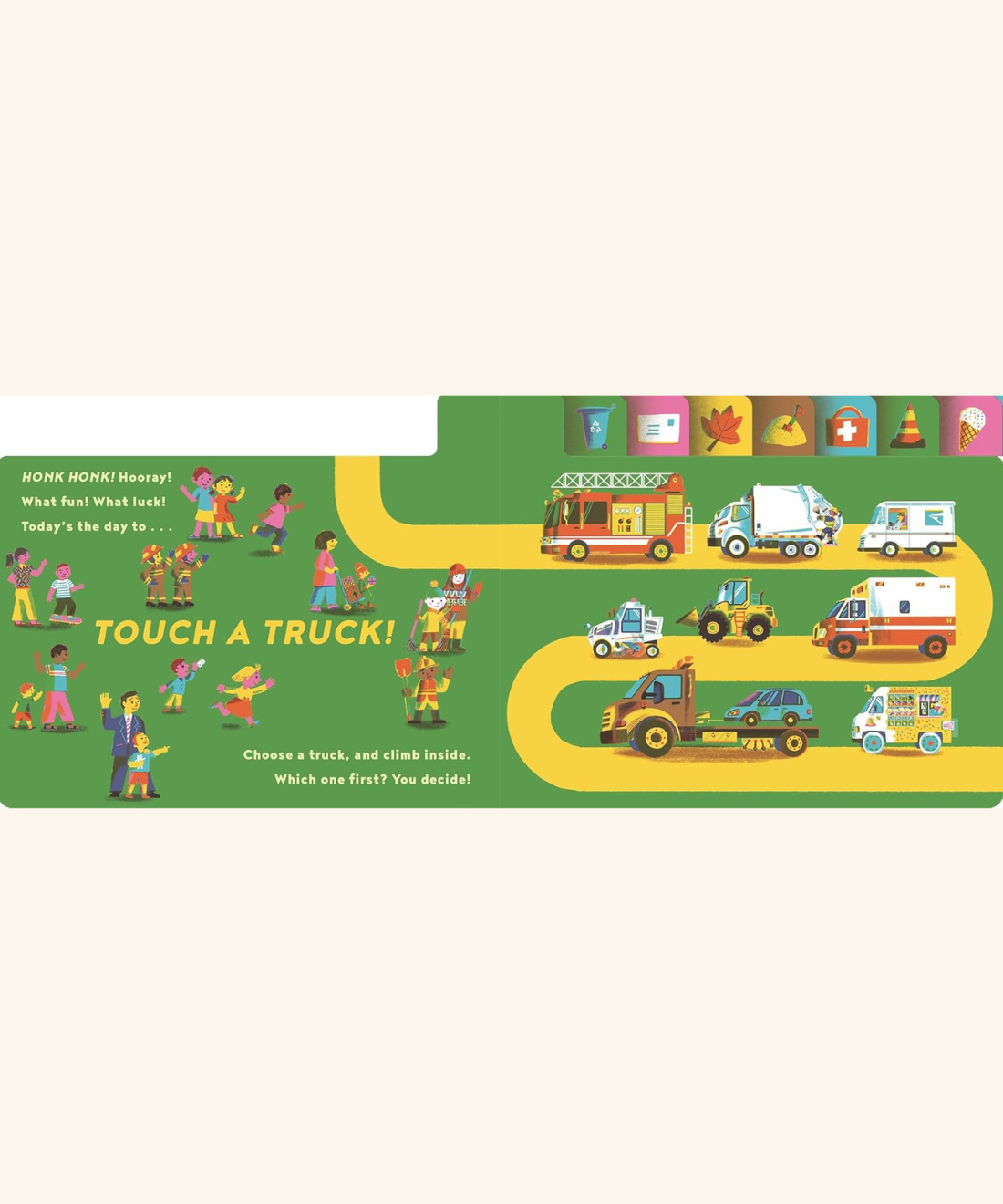 Touch A Truck (Lift The Flap Board Book)