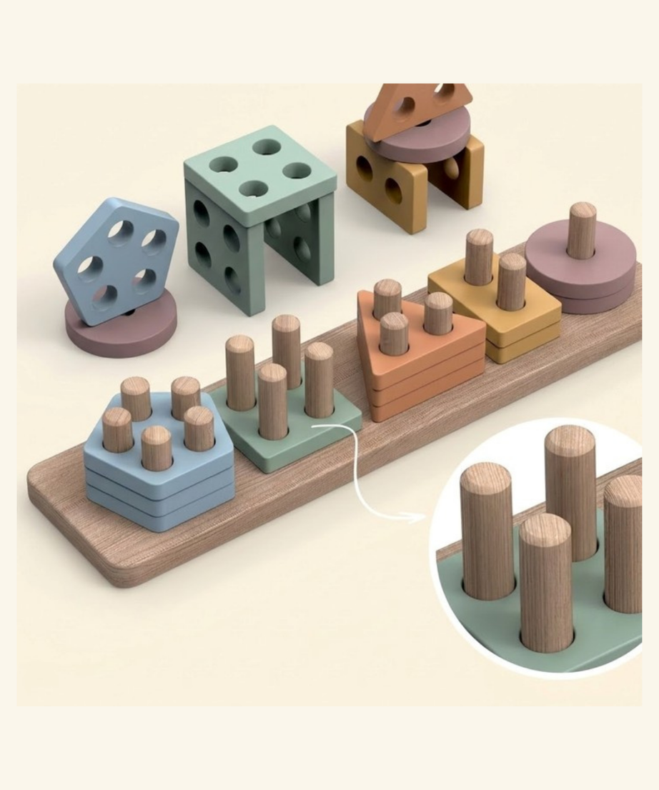 Montessori Shape Stacking & Sorting Puzzle