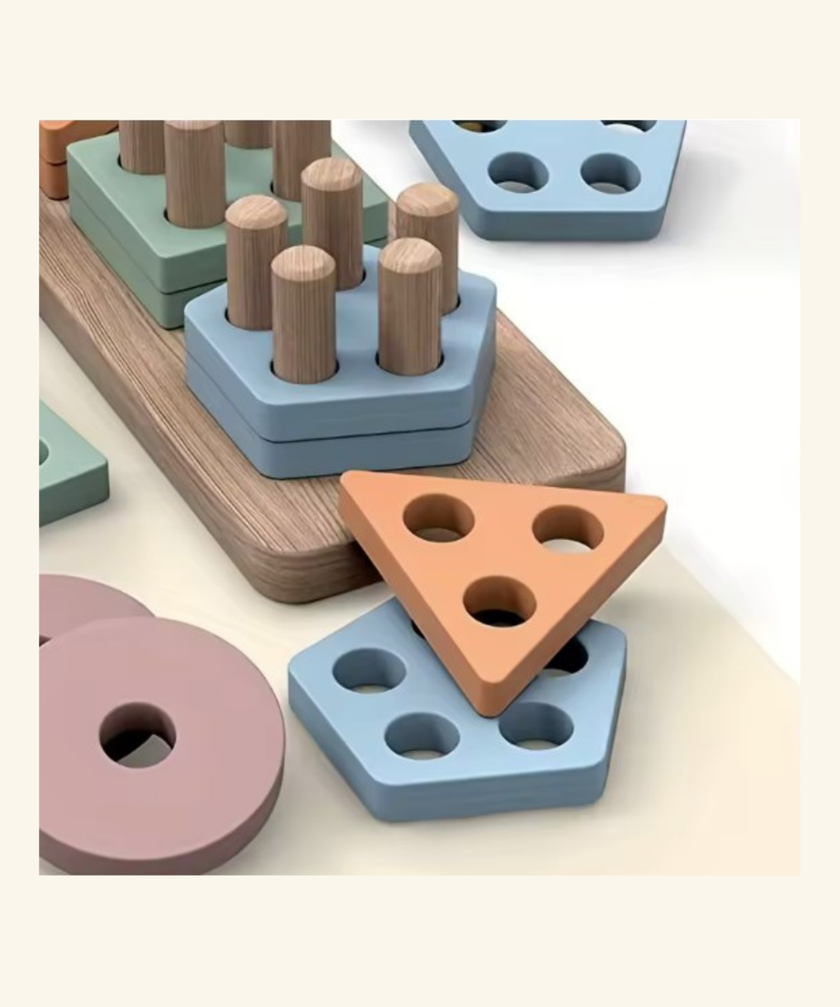 Montessori Shape Stacking & Sorting Puzzle