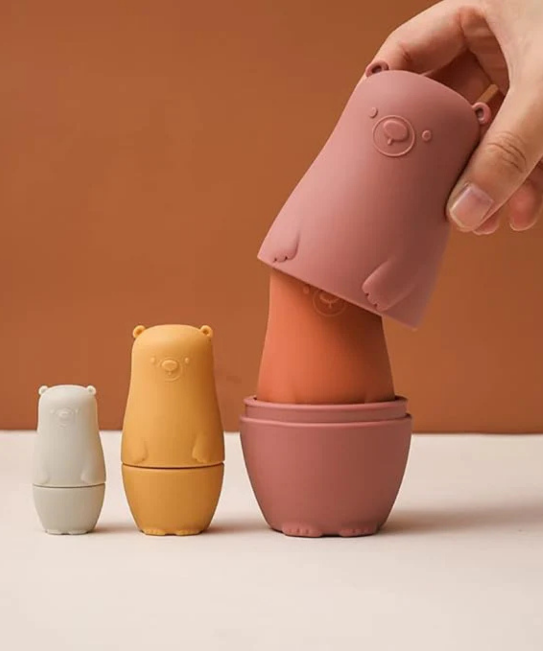 Silicone Matryoshka Nesting Bear Set