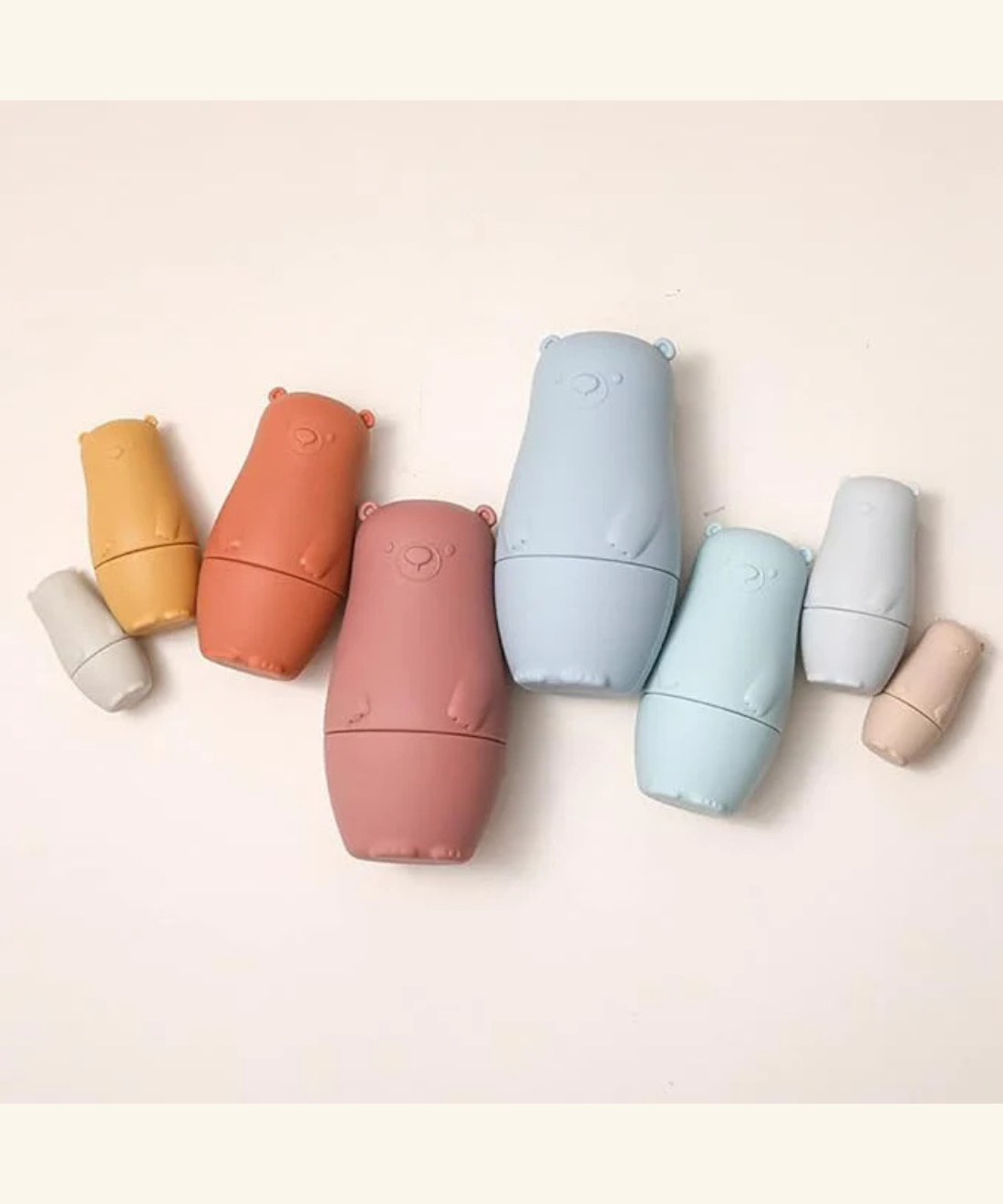 Silicone Matryoshka Nesting Bear Set