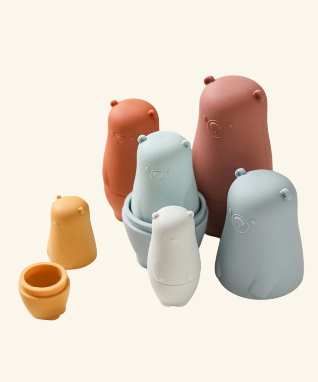 Silicone Matryoshka Nesting Bear Set