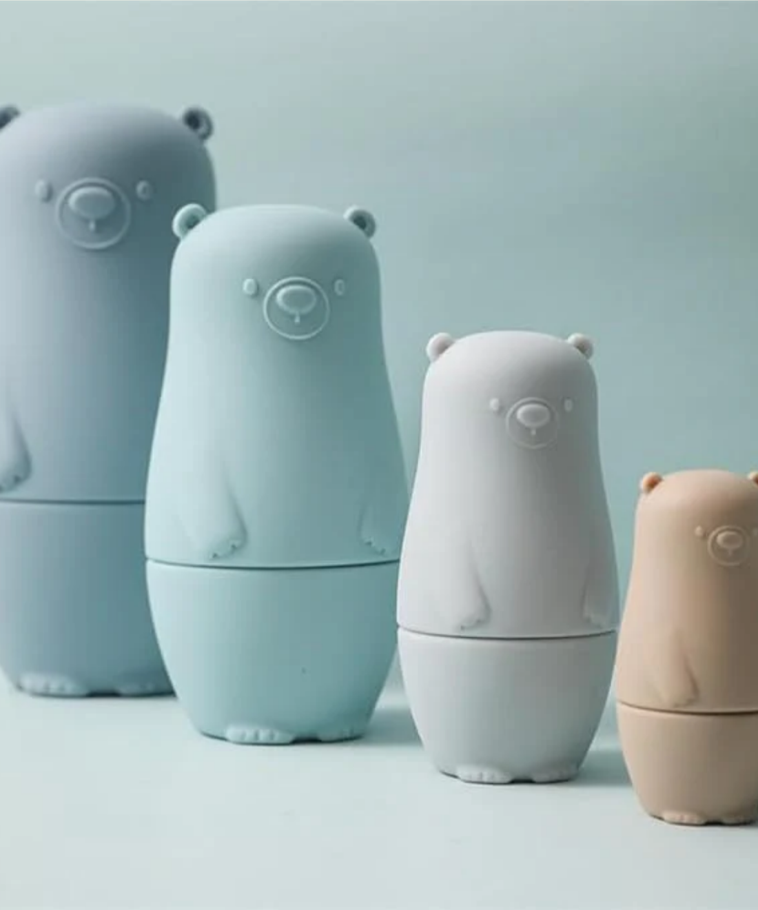 Silicone Matryoshka Nesting Bear Set