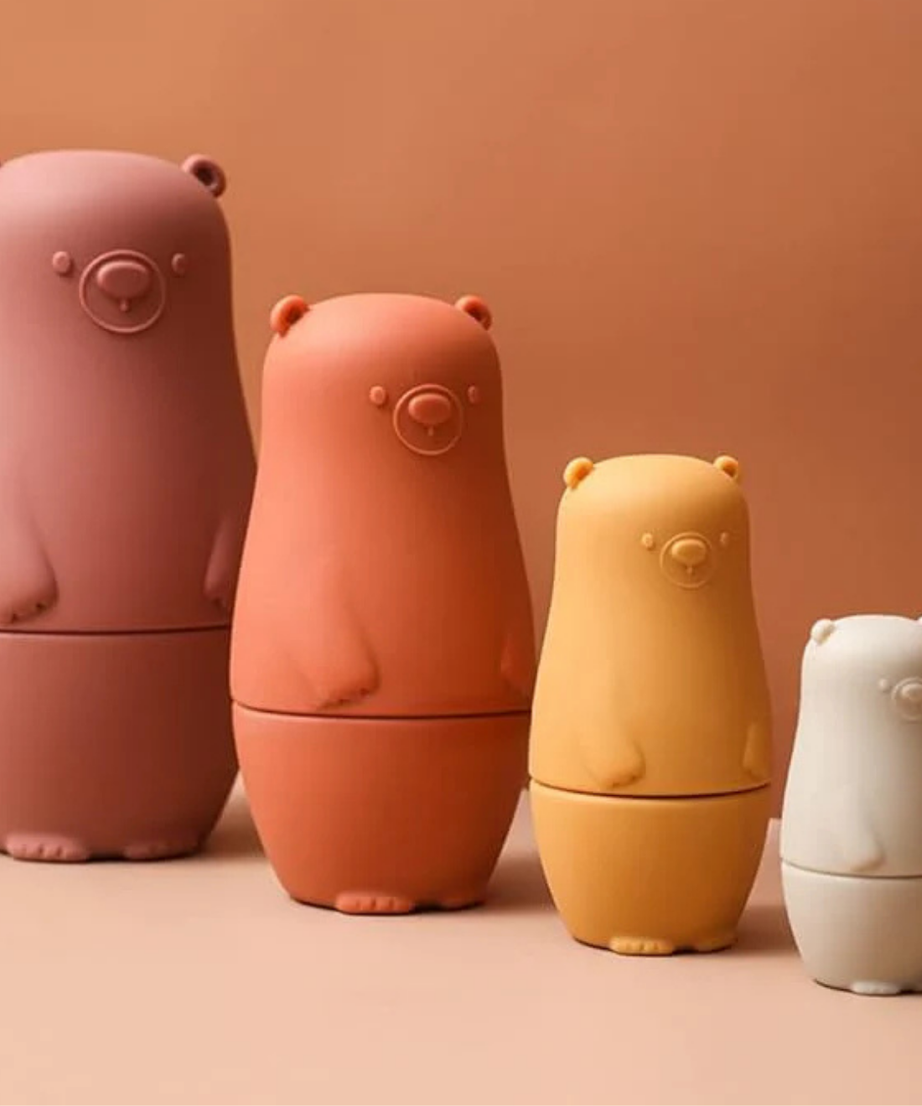 Silicone Matryoshka Nesting Bear Set