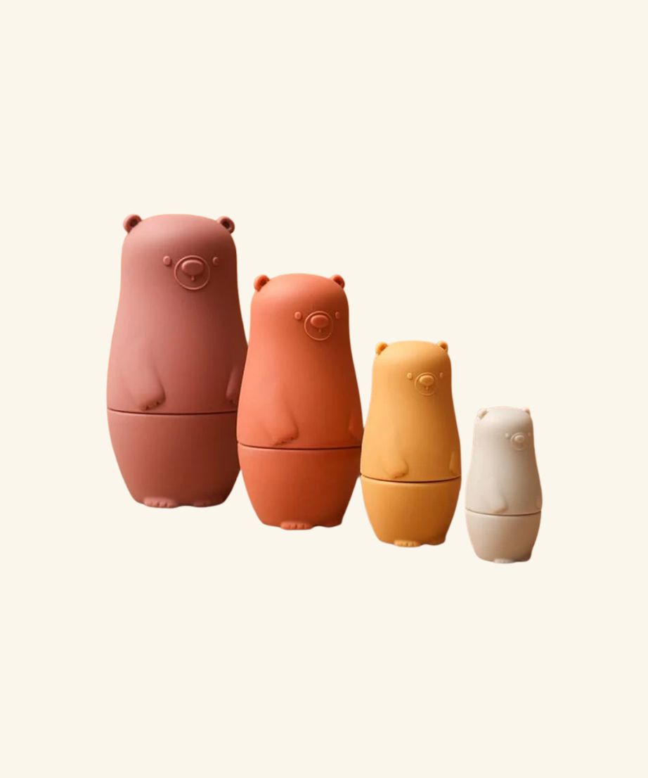 Silicone Matryoshka Nesting Bear Set