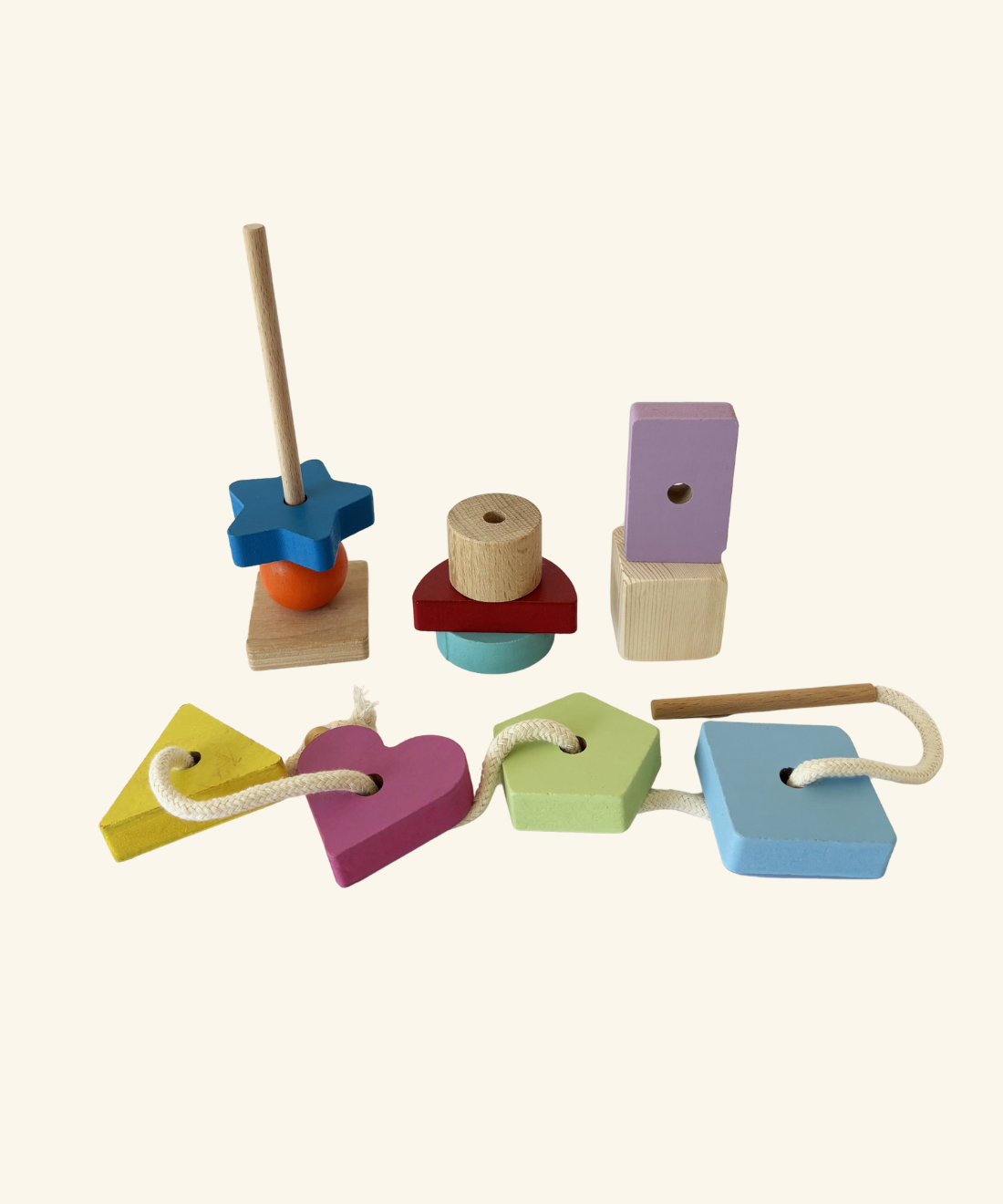 Shape Threading & Stacking Set (Beginner Lacing)