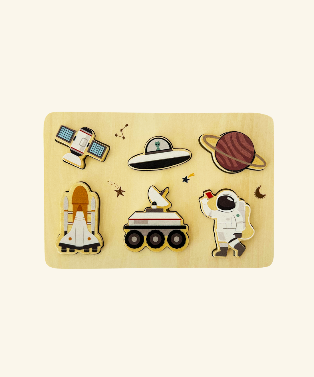Wooden Space Puzzle  - 6-Piece