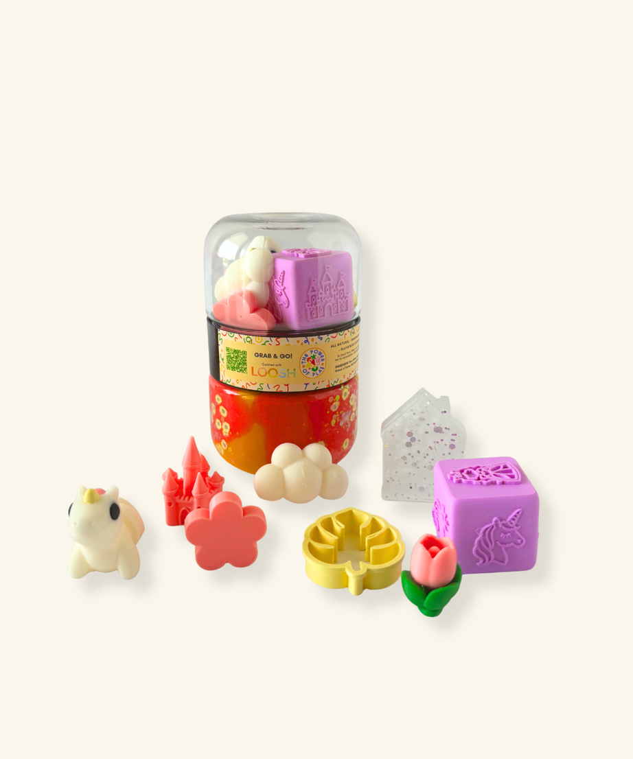 Power of Play x LOOSH Grab & Go Playdough Kit
