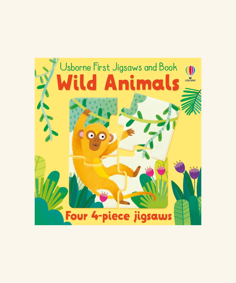 Usborne First Puzzles - Set of 4 4-piece puzzles & book