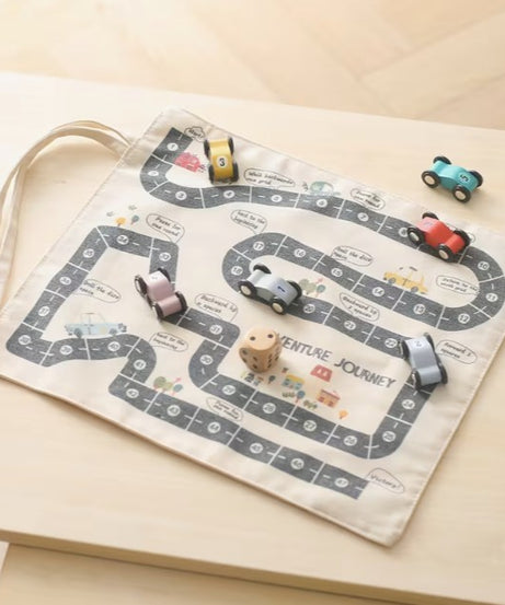 Canvas car & road set