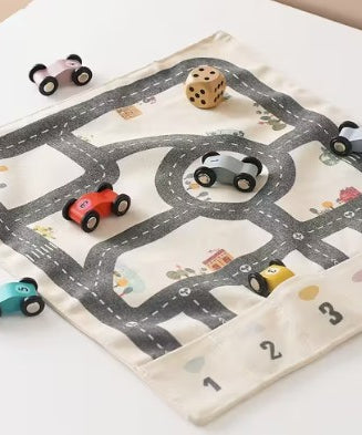 Canvas car & road set