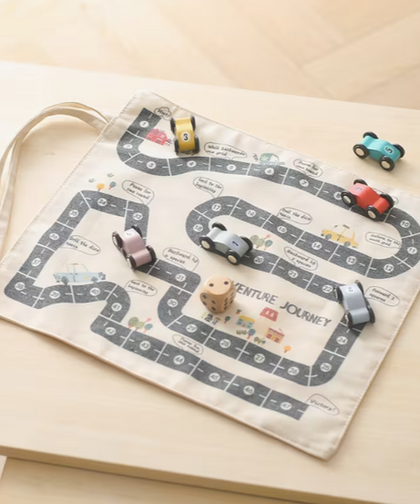 Canvas car & road set