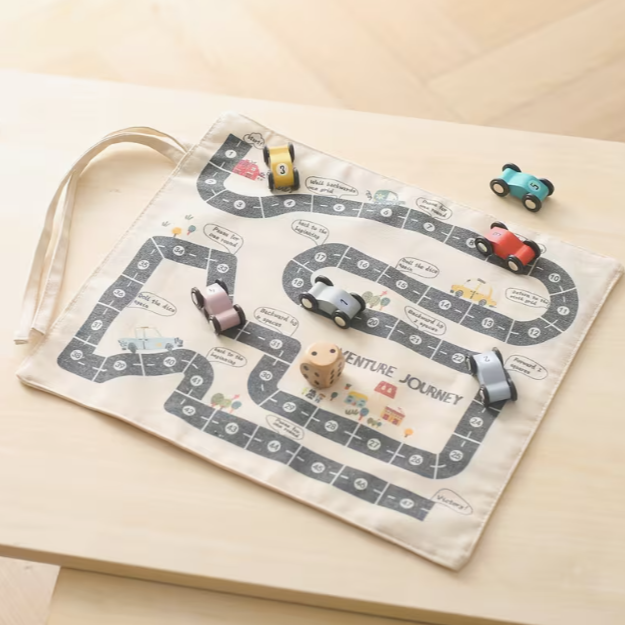 Canvas car & road set