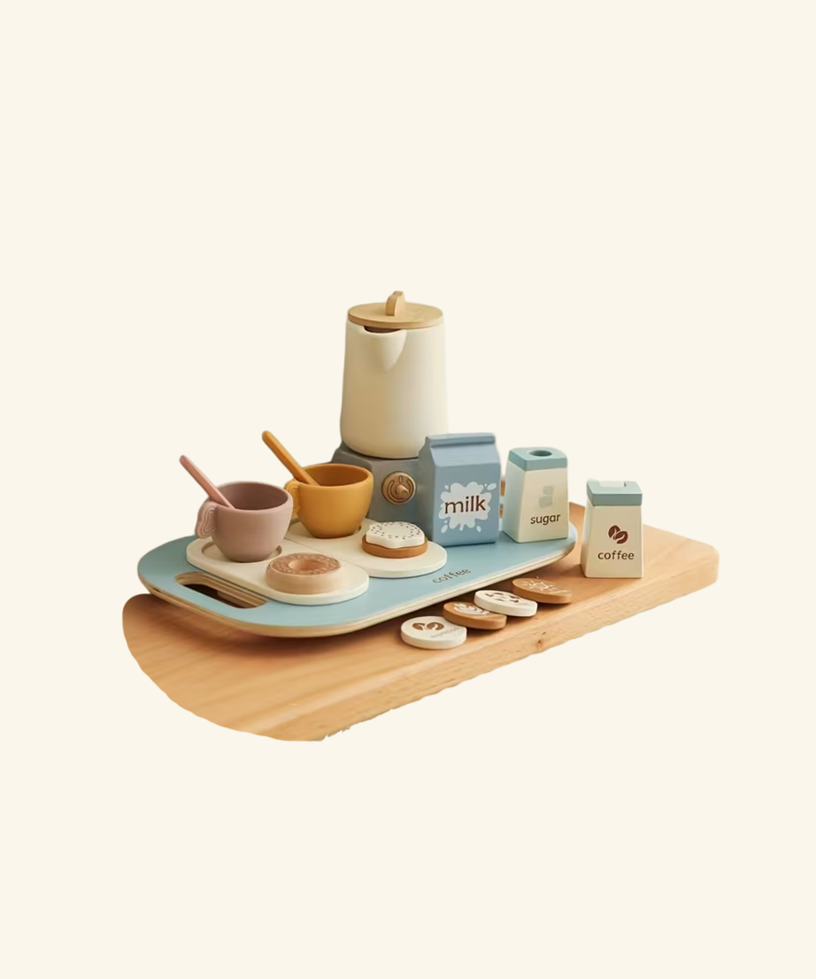 Silicone & Wood Tea Set