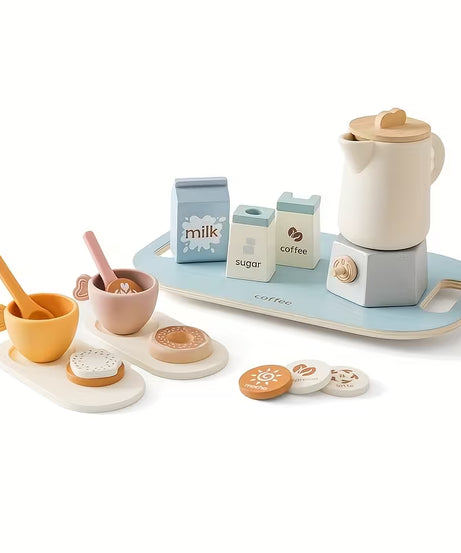Silicone & Wood Tea Set