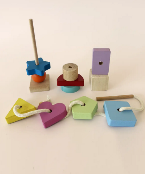 Shape Threading & Stacking Set (Beginner Lacing)